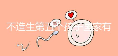 不造生第五個孩子國家有無補(bǔ)貼戳,要罰多少錢答案在這