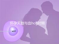 懷孕天數與血hcg對照表參考，孕早期排除病理性生化妊娠