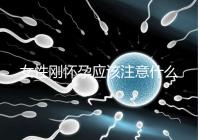 女性剛懷孕應(yīng)該注意什么？