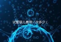 試管嬰兒費(fèi)用一次多少（試管嬰兒費(fèi)用一次多少錢(qián)）