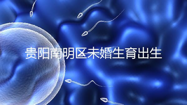 貴陽南明區未婚生育出生證、上戶登記流程整理，跟著走就行